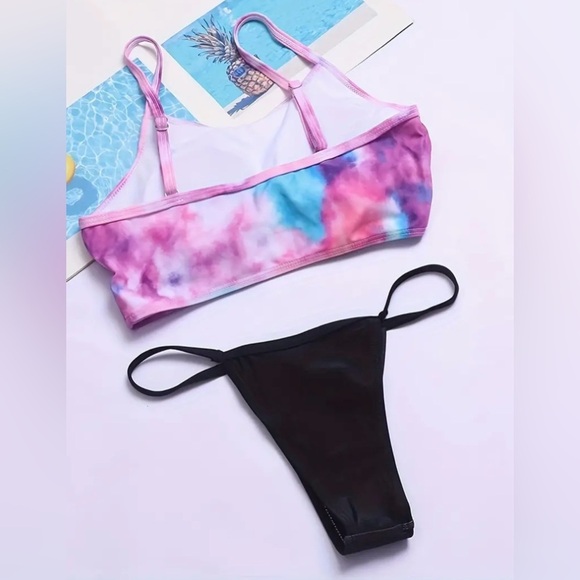 Tie Dye Cheeky Bikini Set - Picture 3 of 6
